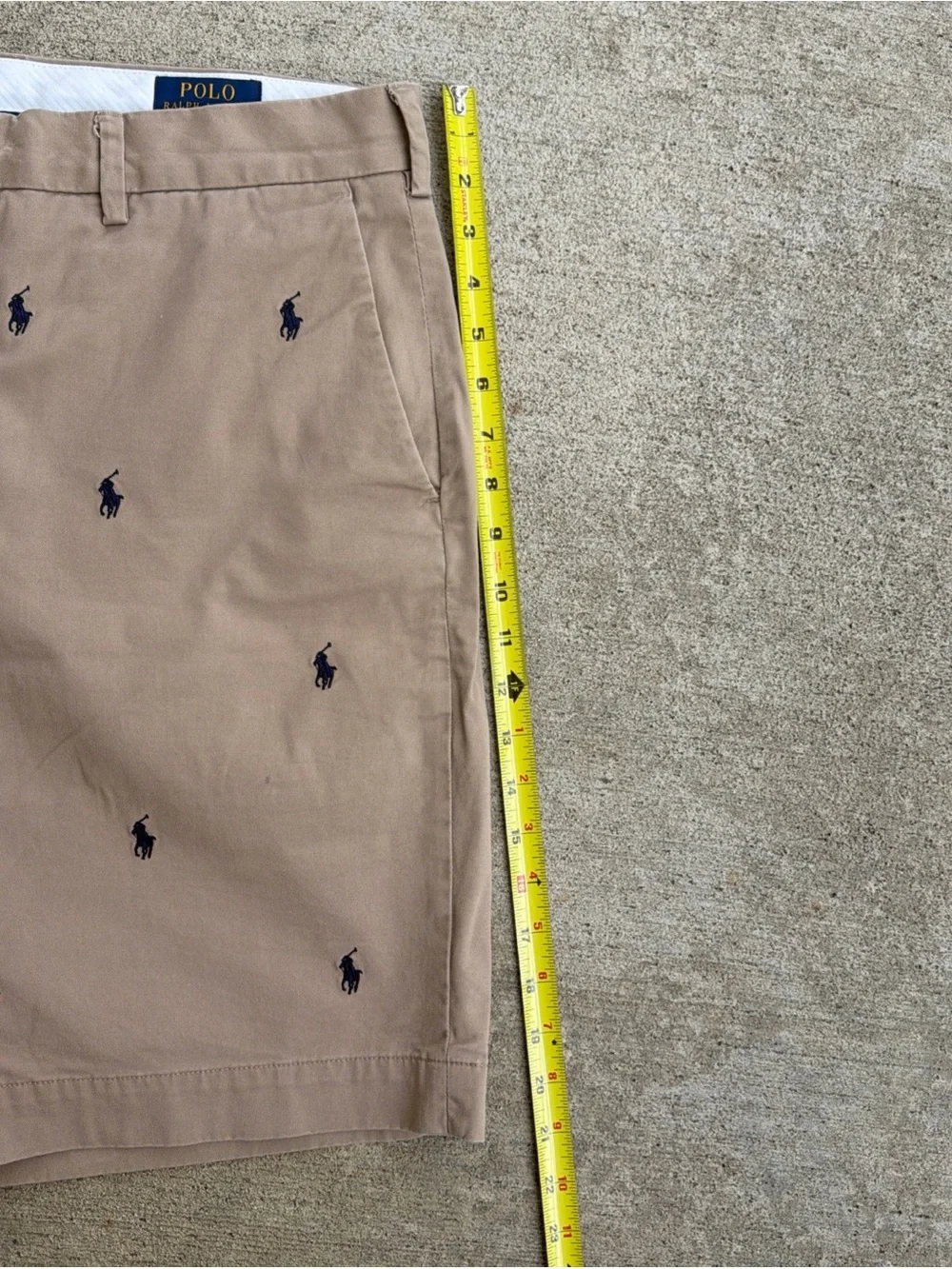 Polo by Ralph Lauren Embroidered Khaki Men’s Shorts